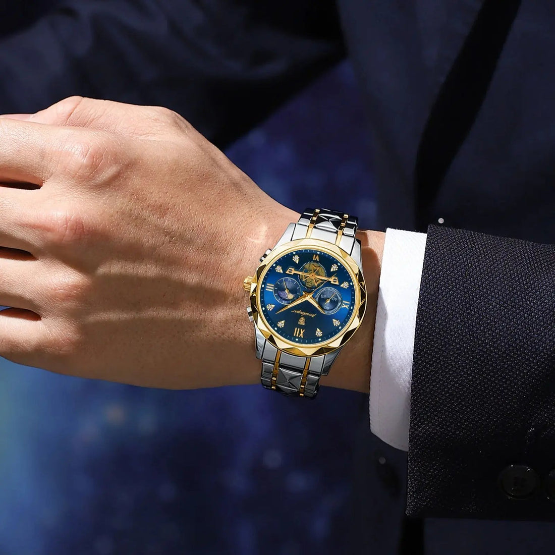 Lumina Master Watch in blue Dail.